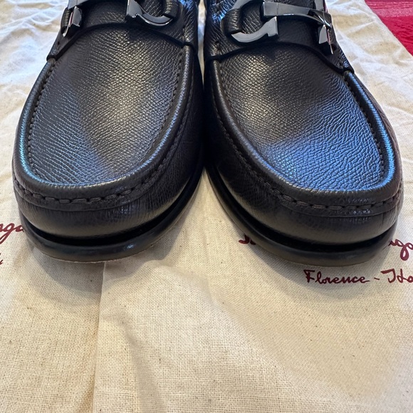 Mens Ferragamo Loafer- Dark Brown Size 8 - Picture 6 of 8